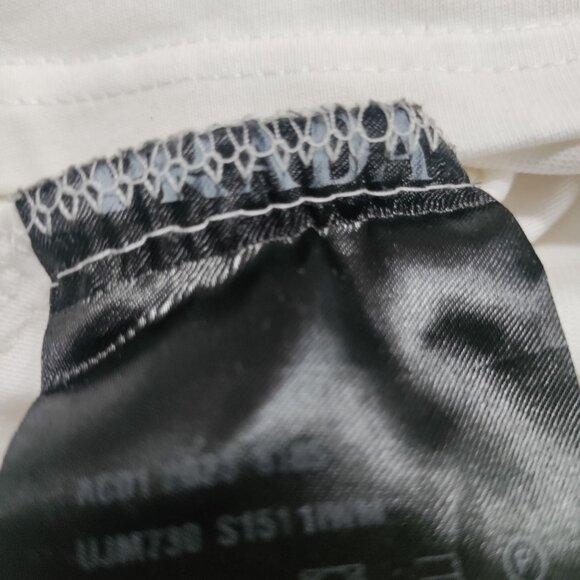 Prada Milano White Logo Patch Crewneck Short Sleeve Casual T-Shirt Men's Medium - Picture 7 of 12